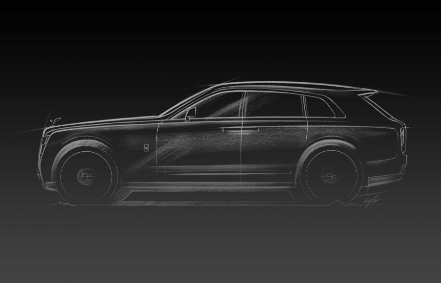 Эскиз Rolls-Royce Cullinan 2018 года  (WW) (фото 27 из 35)